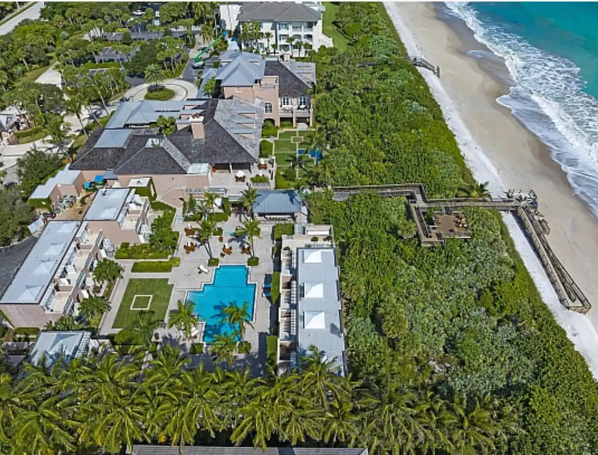The Town of Orchid on the barrier island north of Vero Beach, Florida