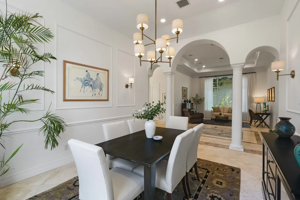 1710 Lake Club Court: the formal dining room