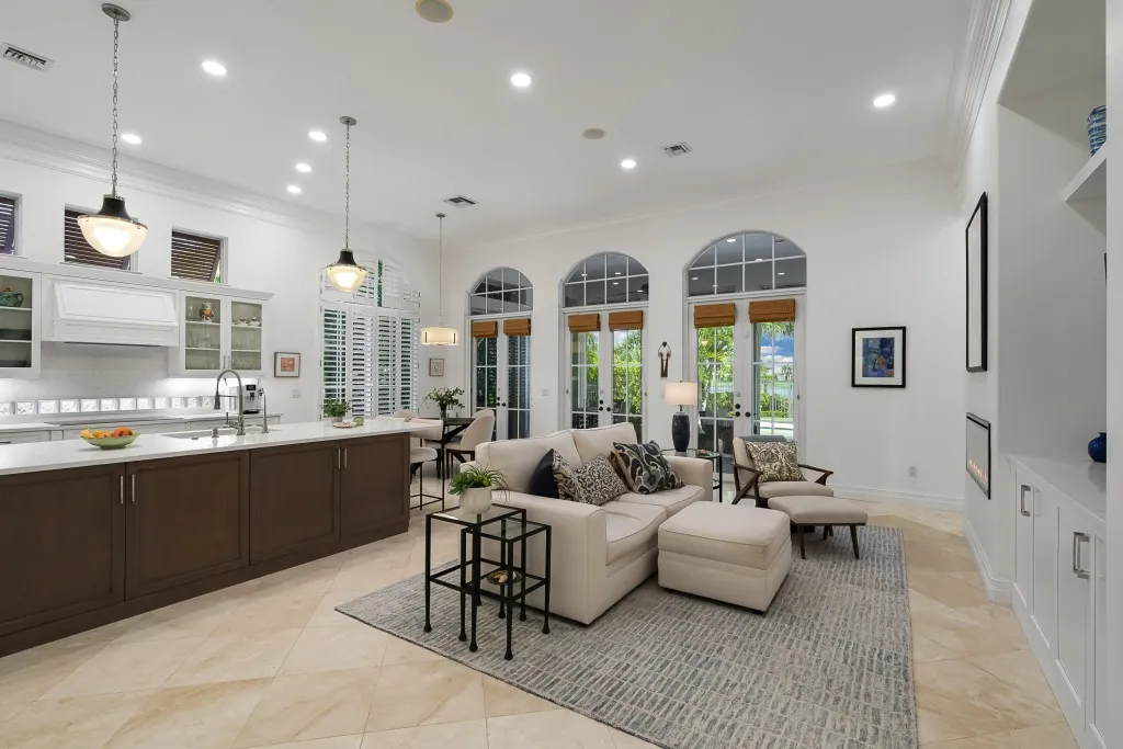 1710 Lake Club Court: the kitchen and living space