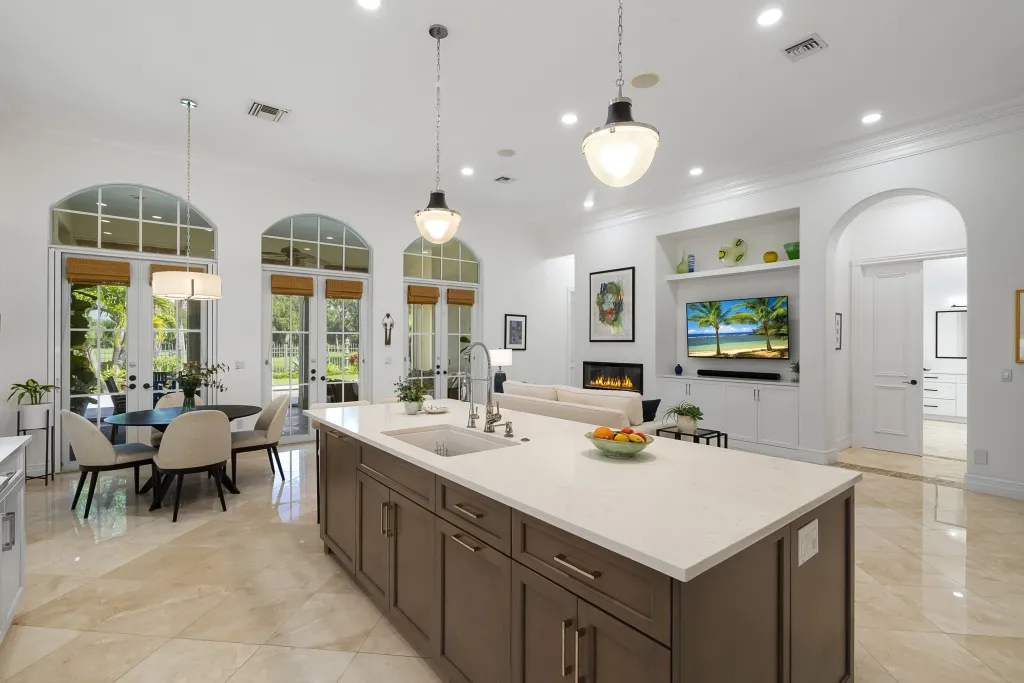 1710 Lake Club Court: the kitchen looking through to the family room