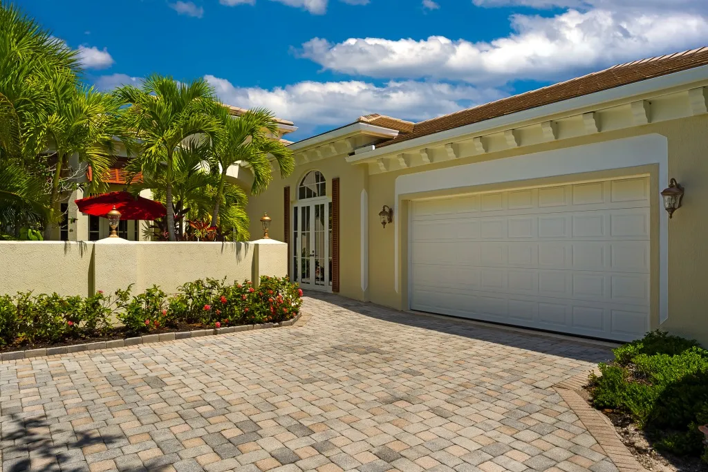 1710 Lake Club Court: the driveway and garage approach