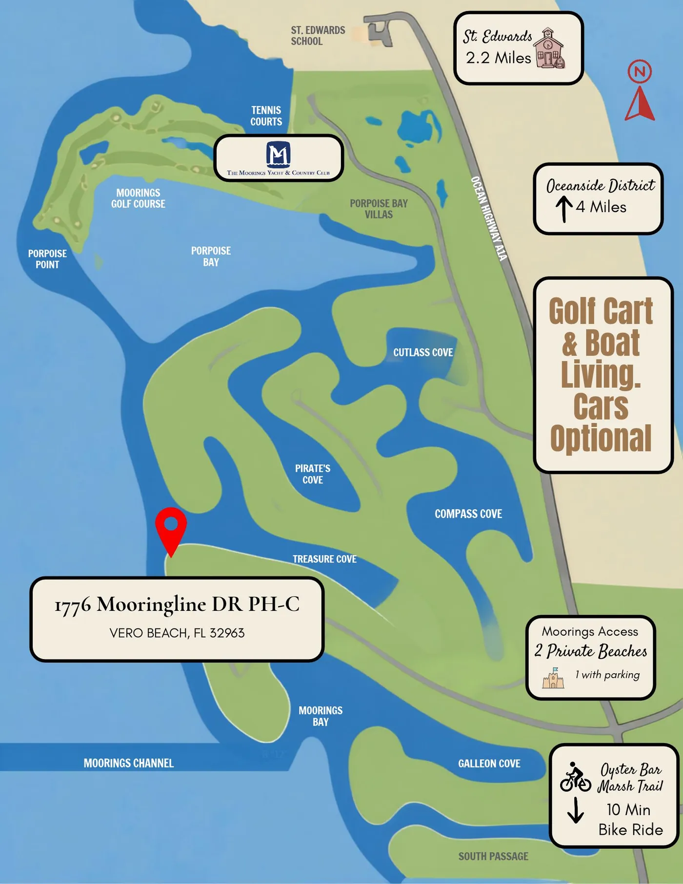 1776 Mooringline Drive, PH-C: What is nearby