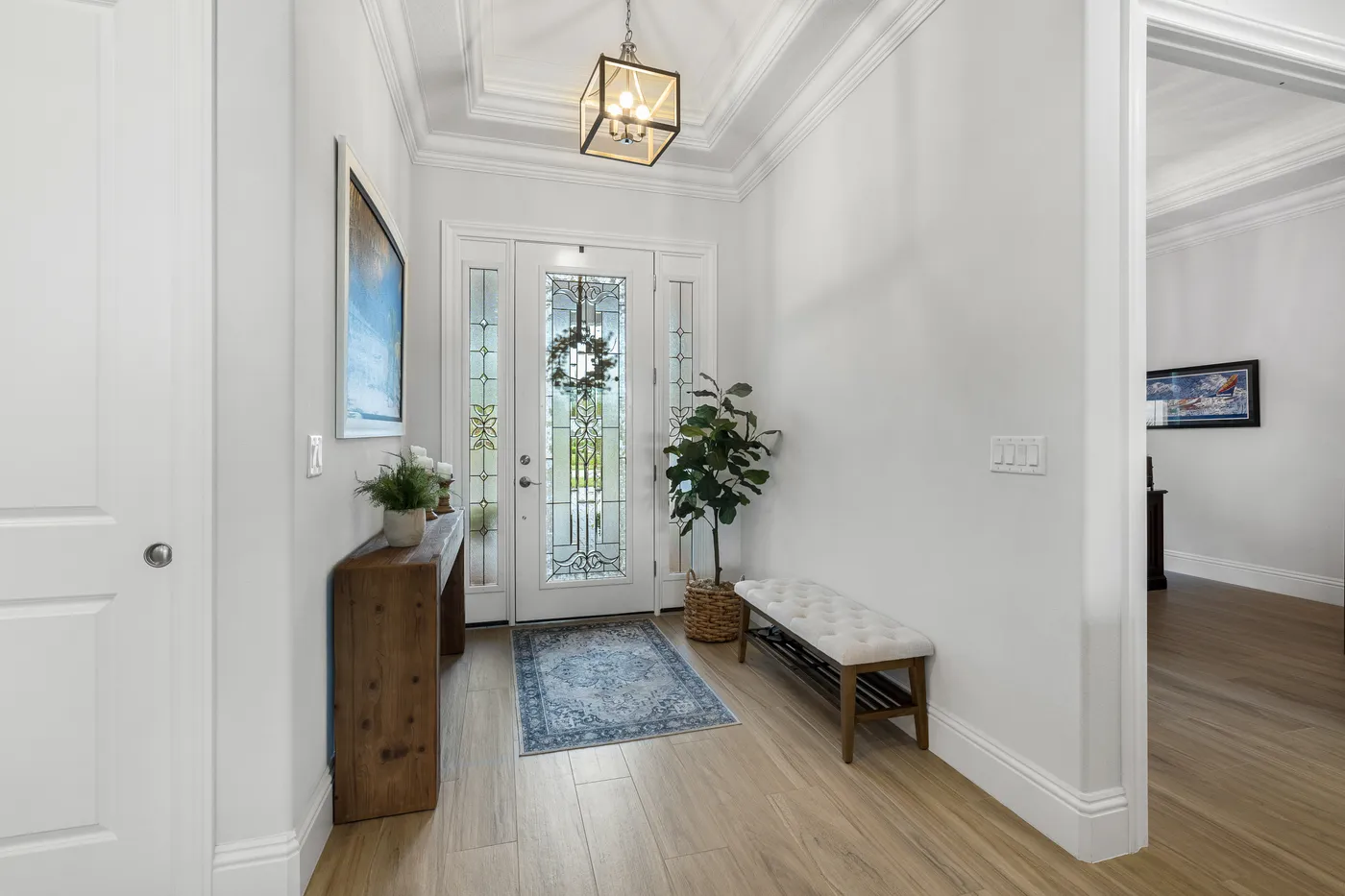 2340 Pine Valley Road: the entry hall