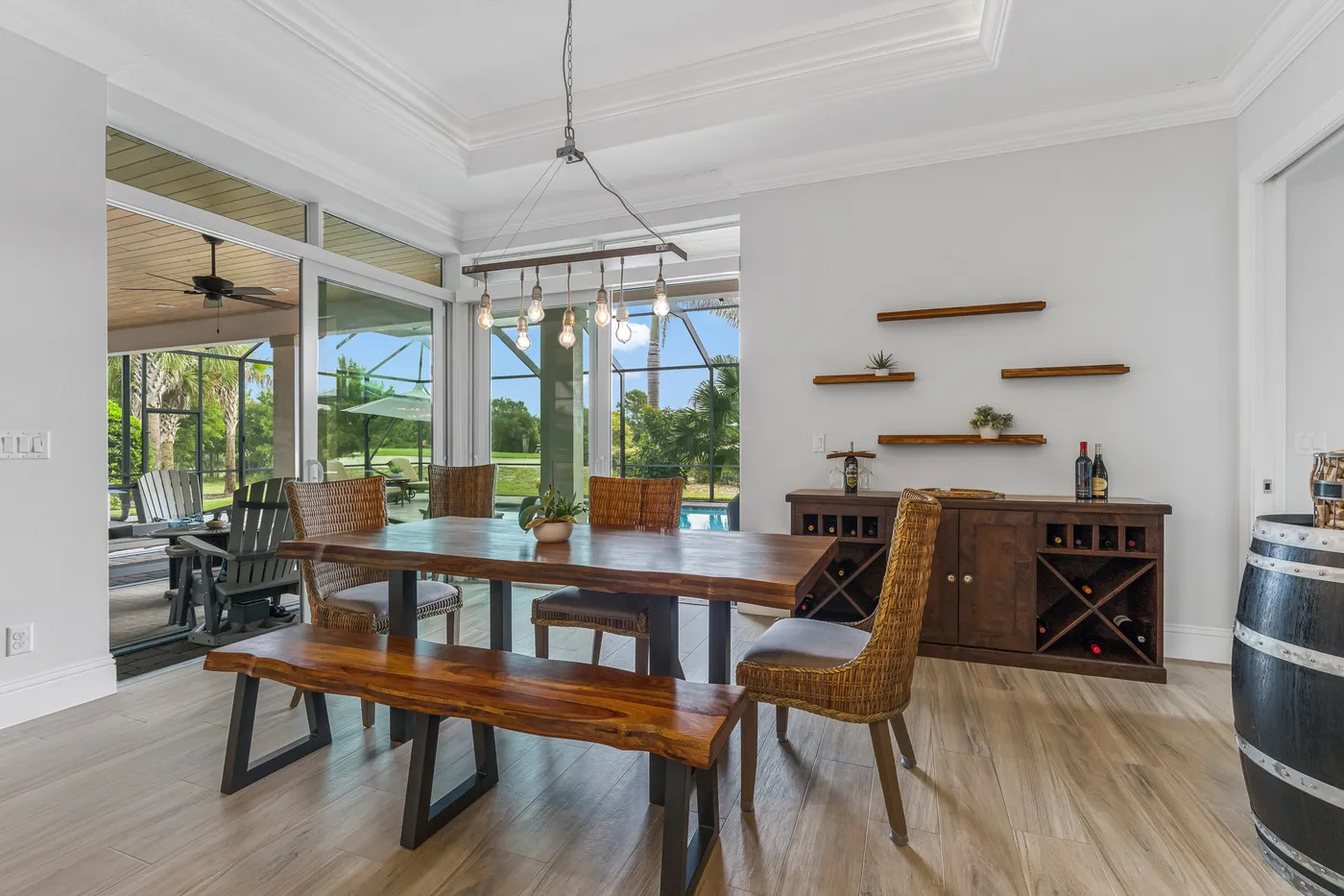 2340 Pine Valley Road: the dining room