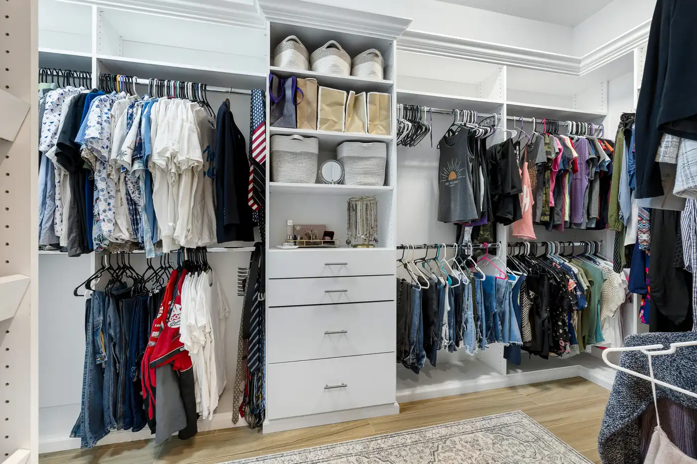 2340 Pine Valley Road: the custom Closets by Design walk-in