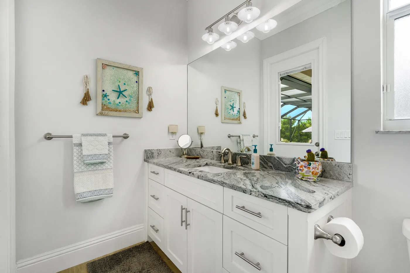 2340 Pine Valley Road: a guest bathroom