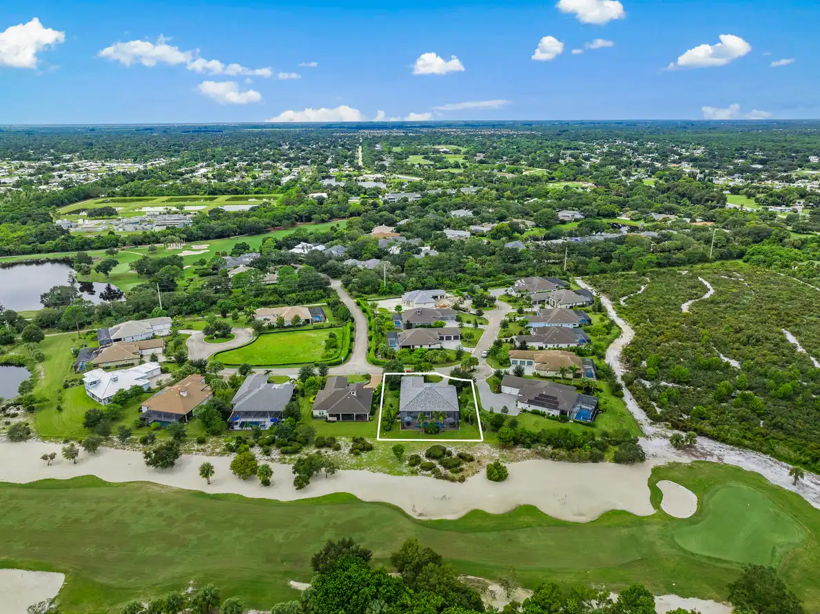 2340 Pine Valley Road: an aerial over Pine Valley and the golf course