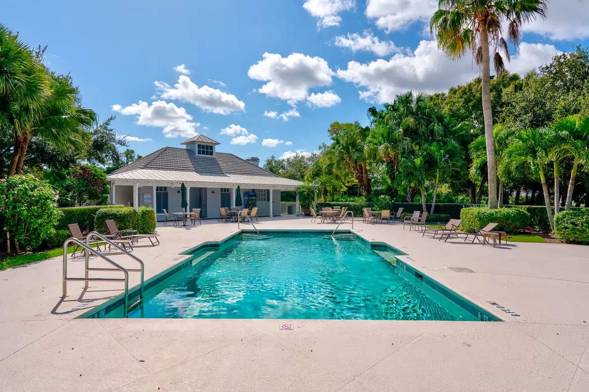2340 Pine Valley Road: the pool and lanai from the garden